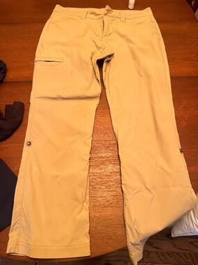 Eddie Bauer Men's Tan Cargo Travel Pants